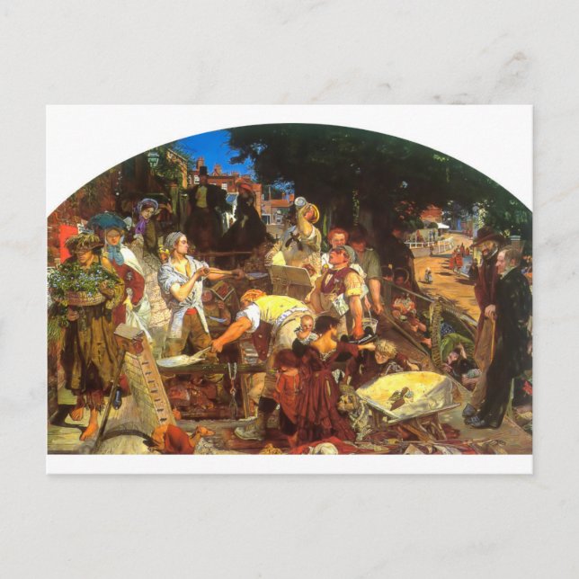 Postal Obra de Ford Madox Brown (Anverso)