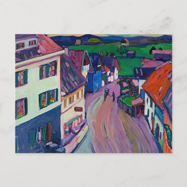 Postal Obra de Kandinsky, Murnau, (Anverso)