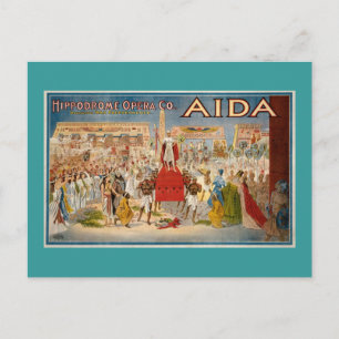 Postal Obra de ópera de época