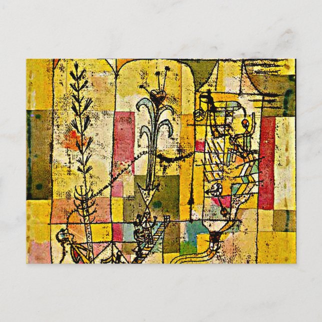 Postal Obra de Paul Klee, historia de Hoffmann (Anverso)