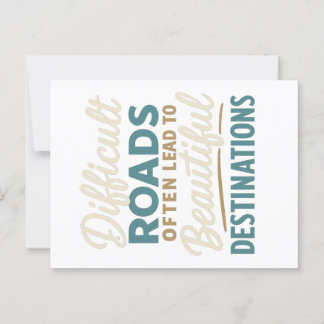 Postal Obra maestra en progreso - Cita de motivación