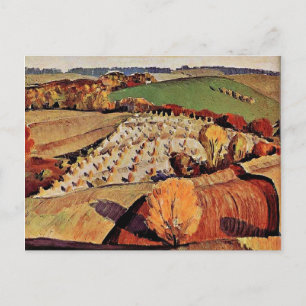 Postal Obras de arte de Grant Wood, Paisaje