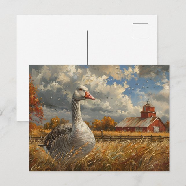 Postal Obras de arte de la granja Gray Goose (Anverso / Reverso)