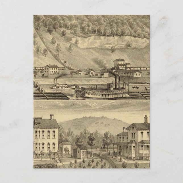 Postal Obras de carbón de O'Neil y compañía (Anverso)