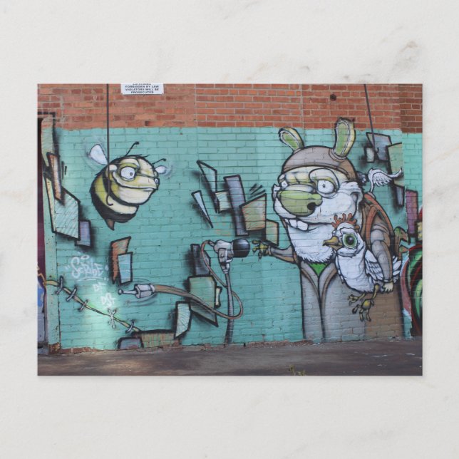 Postal Obras de graffiti en el oeste de Bottoms # 15 (Anverso)