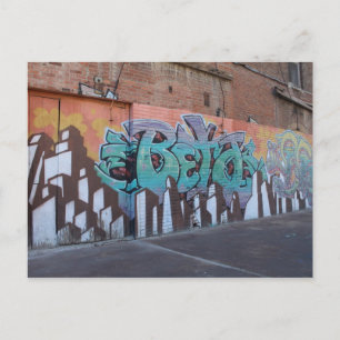 Postal Obras de graffiti en el oeste de Bottoms # 18