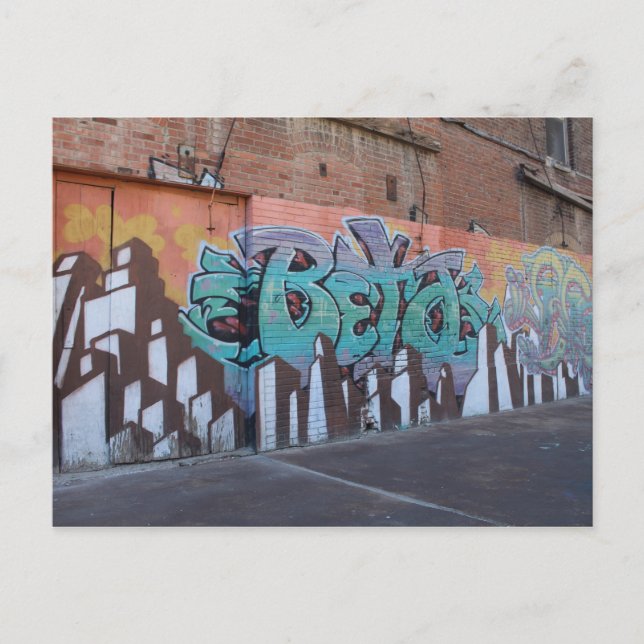 Postal Obras de graffiti en el oeste de Bottoms # 18 (Anverso)