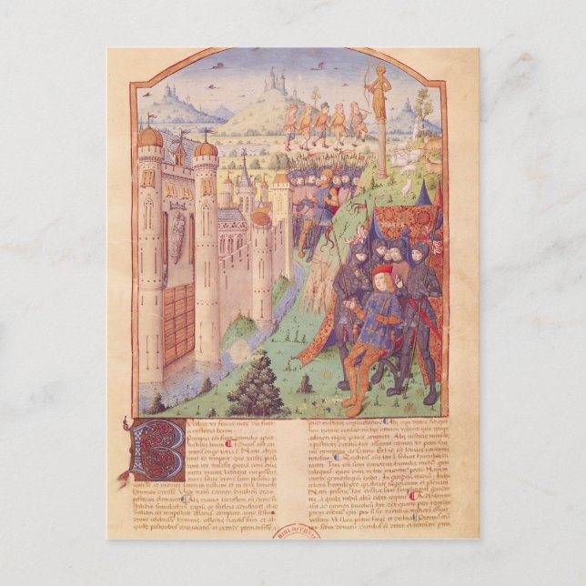 Postal Obras de Virgil con comentarios de Servius (Anverso)