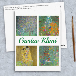 Postal Obras maestras de Gustav Klimt