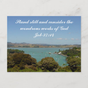 Postal Obras maravillosas [de Dios] - Trabajo 37:14