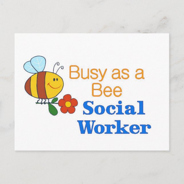 Postal Obrero social de Busy Bee (Anverso)