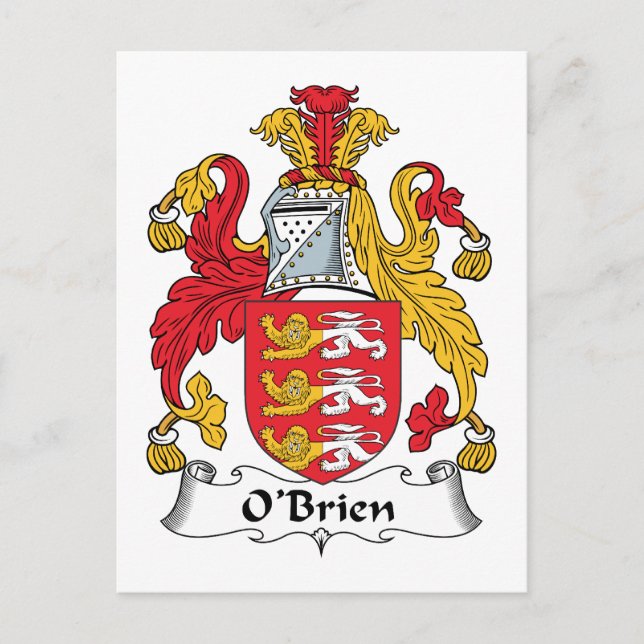 Postal O'Brien Family Crest (Anverso)
