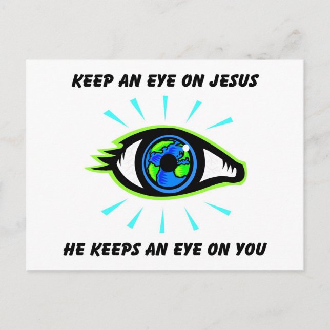 Postal Observar el regalo cristiano de Jesús (Anverso)