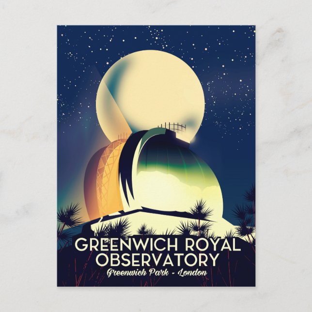 Postal Observatorio Real de Greenwich Londres (Anverso)