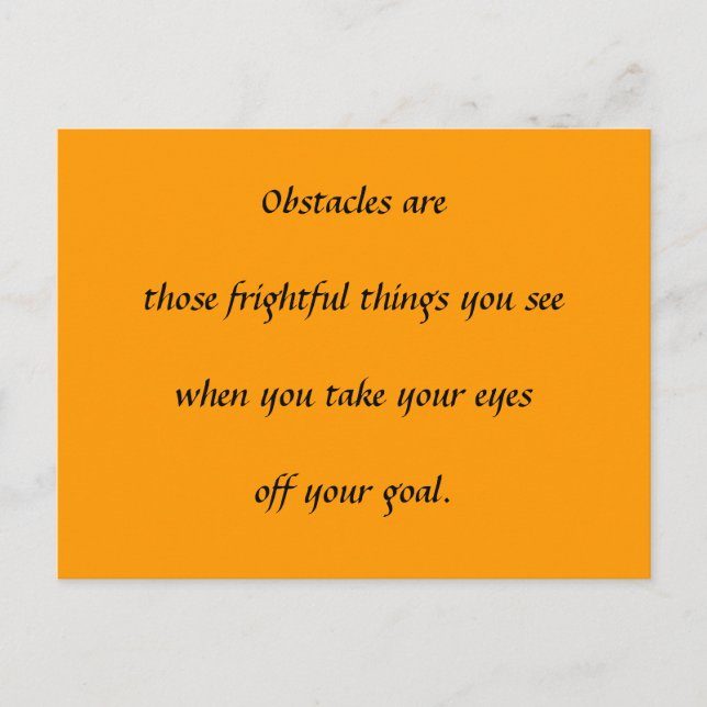 Postal Obstáculos (Anverso)