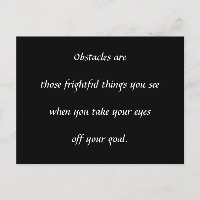 Postal Obstáculos (Anverso)