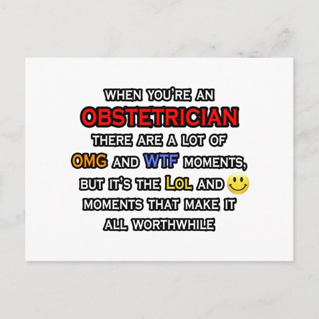 Postal Obstetricista... OMG WTF LOL (Anverso)