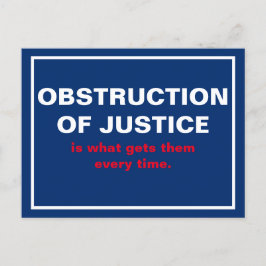 Postal Obstrucción de la justicia Trump Casa Blanca