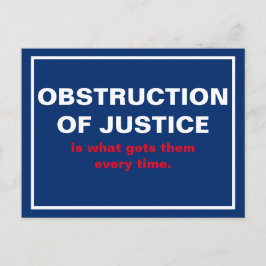 Postal Obstrucción de la justicia Trump Casa Blanca