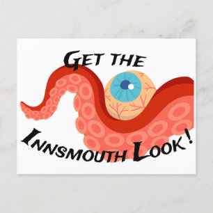 Postal Obtén la mirada innsmouth Tentacle Eye Lovecraftia