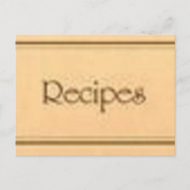 Postal Obtener las recetas (Anverso)