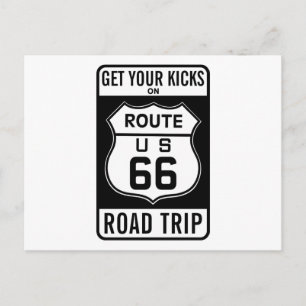 Postal Obtener sus puntas en la ruta 66