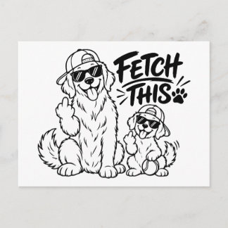 Postal OBTENGA ESTO Regalo divertido para papá de perro g