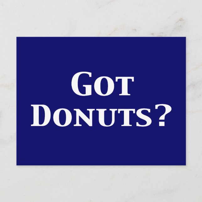 Postal Obtengo regalos de donuts (Anverso)