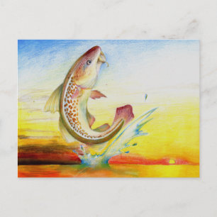 Postal Obteniendo el arte por C. Sun Grado 7