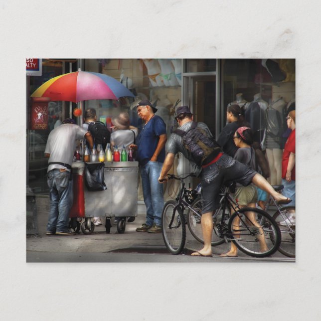 Postal Obteniendo una Snowcone (Anverso)