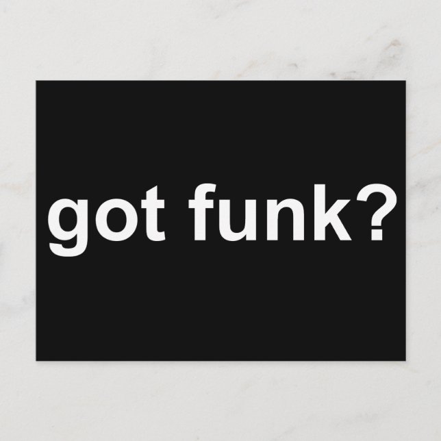 Postal Obtuve Funk Black (Anverso)