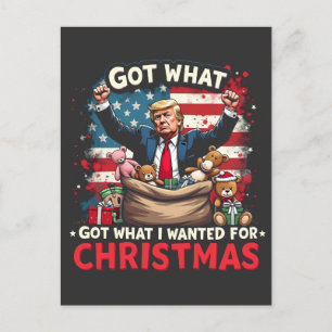 Postal Obtuve Lo Que Quería De Los Navidades Trump Santa
