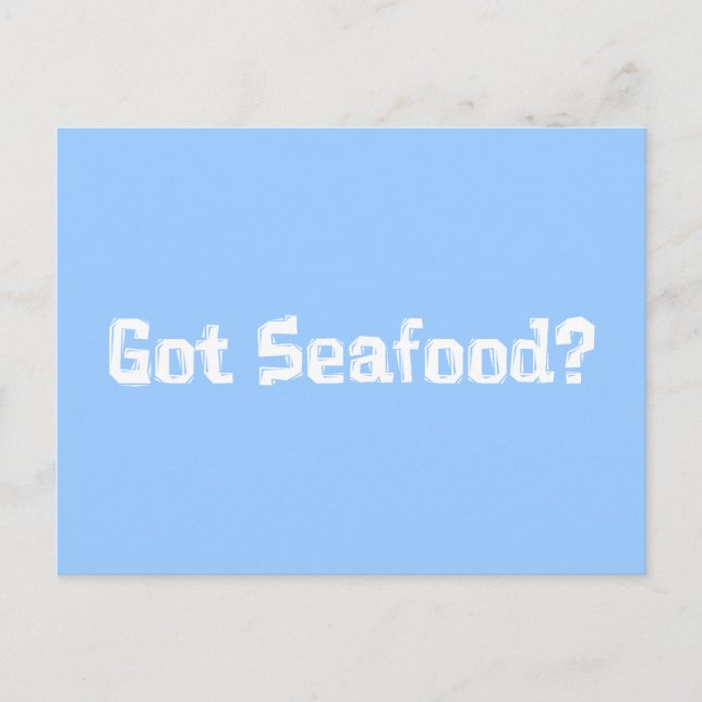 Postal Obtuve regalos de marisco (Anverso)