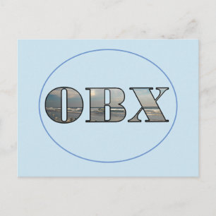 Postal OBX Beach Text