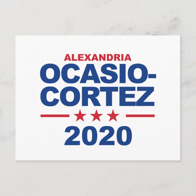 Postal Ocasio-Cortez 2020 (Anverso)