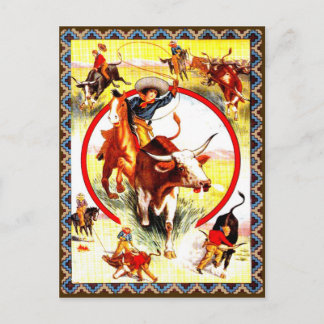Postal occidental "Vintage Cowgirl"