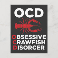 OCD de langosta obsesivo desorden del pez crudo al