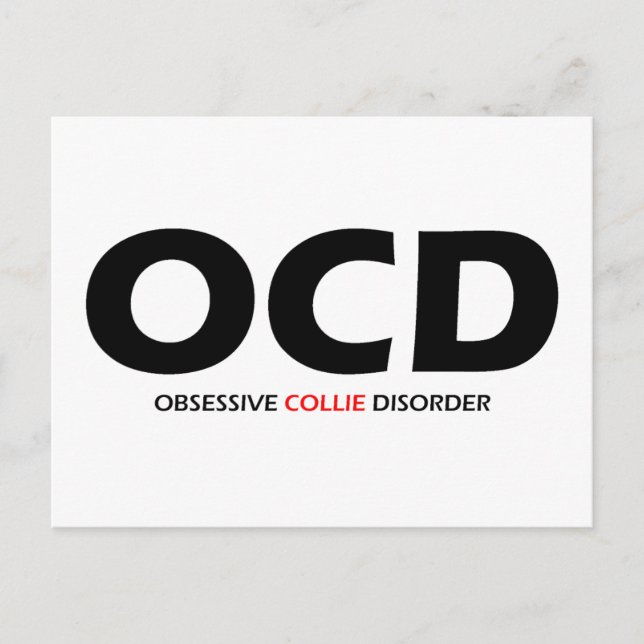 Postal OCD - Desorden obsesivo del collie (Anverso)