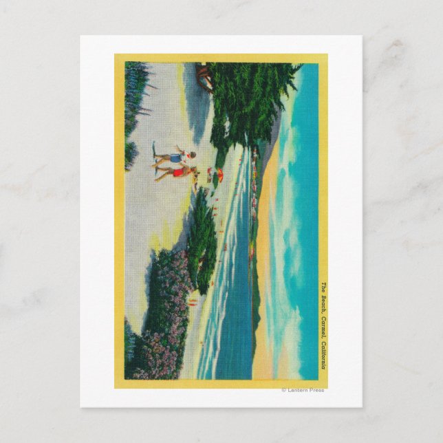 Postal Ocean Beach at Carmel, CACarmel, CA (Anverso)