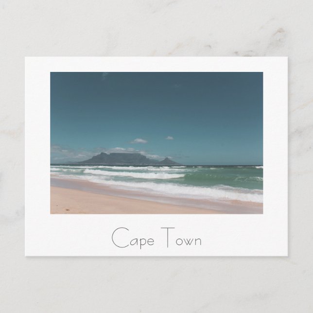 Postal Ocean Beach de Cape Town Table Mountain (Anverso)