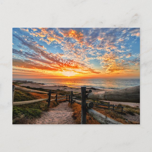 Postal Ocean Beach View Tropical Sunset Paradise Dream (Anverso)