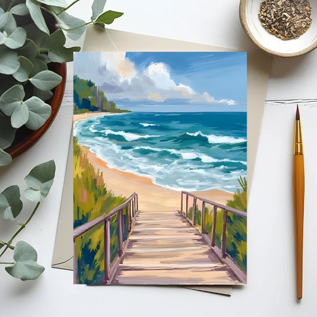 Postal Ocean Boardwalk | Costa de las Olas de Playa (Subido por el creador)