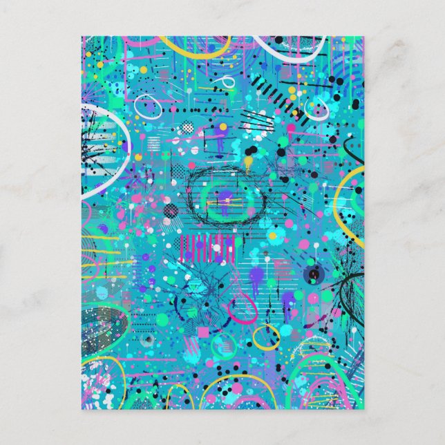 Postal Ocean Bubbles: Maximalist Art (Anverso)