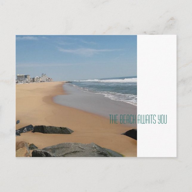 Postal Ocean City Maryland, Beach (Anverso)