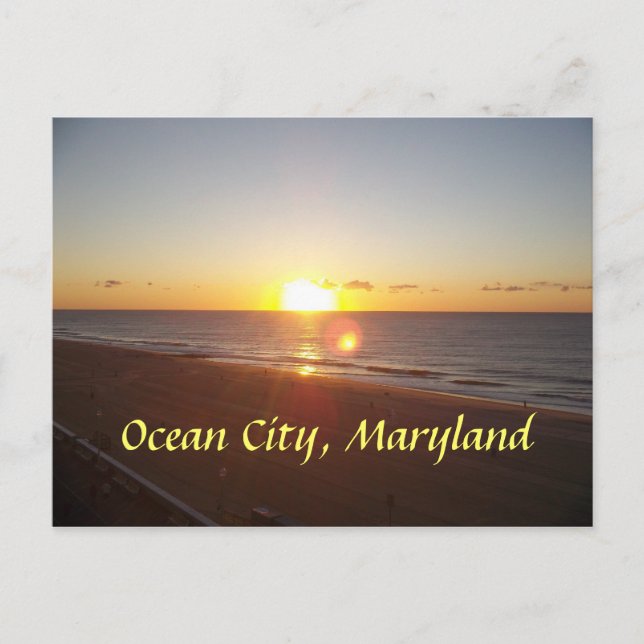 Postal Ocean City, MD Sunrise (Anverso)