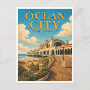 Postal Ocean City New Jersey Music Pier GeoSaga