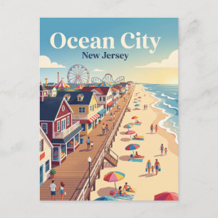 Postal Ocean City, Nueva Jersey