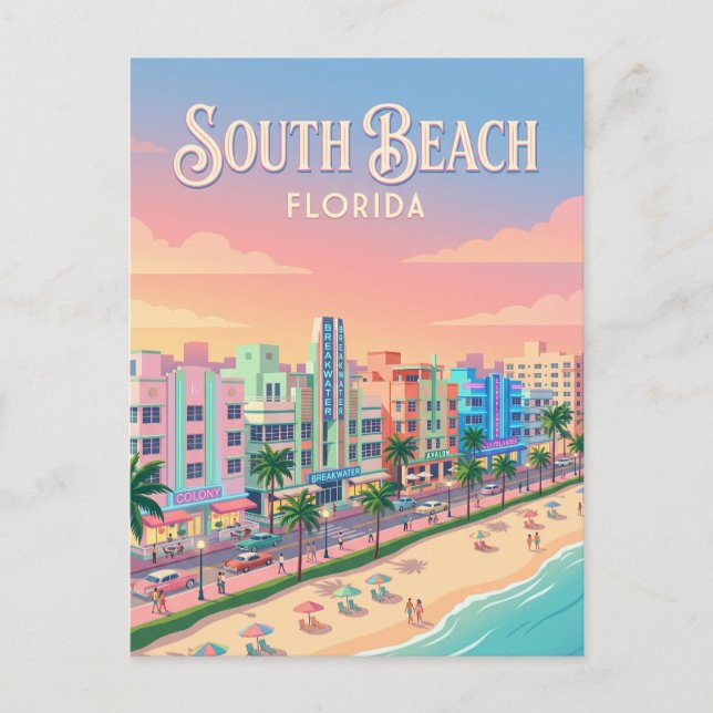 Postal Ocean Drive EE. UU. (Anverso)
