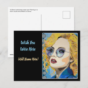 Postal 'Ocean Eyes' Pintura en una 