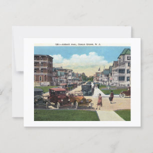 Postal Ocean Grove NJ, Street View, años 1910